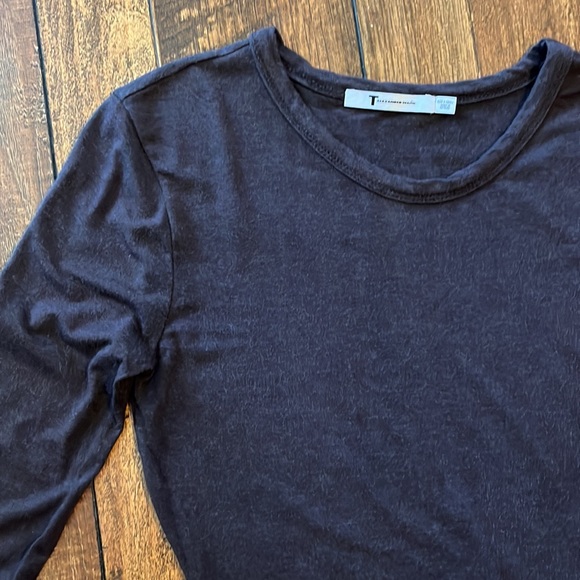 T by Alexander Wang long sleeve asymmetrical tube dress - Picture 2 of 6